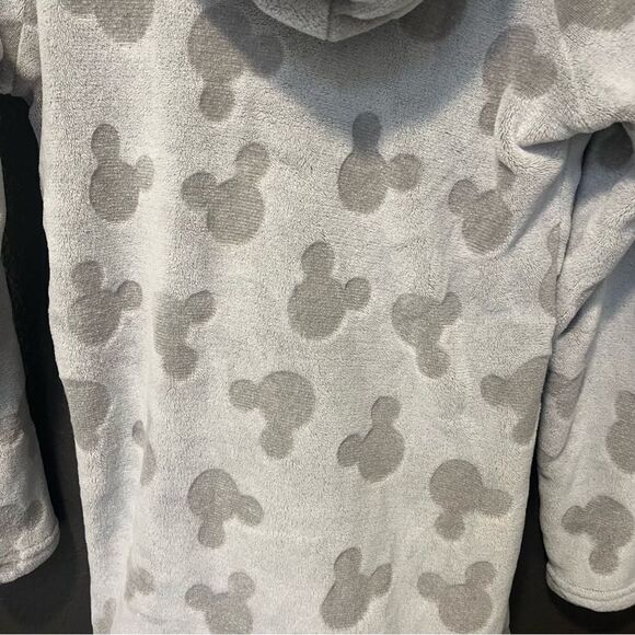 Disney Womens Mickey Mouse Fleece Lounge Hoodie Grey Small - Picture 8 of 14